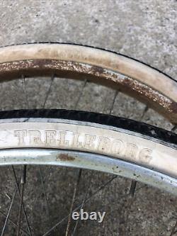 Vintage Schwinn Front & Rear Rim 26 Bendix Automatic Trelleborg White Wall L@@K