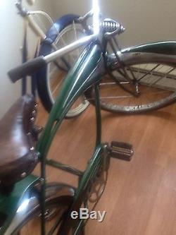 Vintage Schwinn Green Phantom Bicycle 1950's