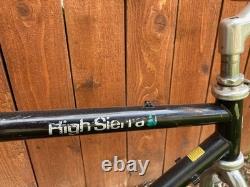 Vintage Schwinn High Sierra MTB Bike Frameset 4130 Made USA Sz 18 SunTour Turbo