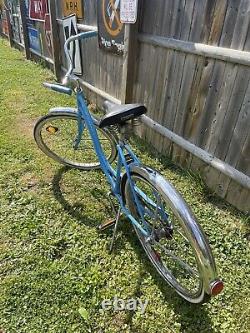 Vintage Schwinn Hollywood Blue Bicycle Bike
