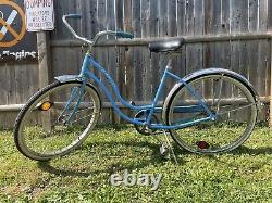 Vintage Schwinn Hollywood Blue Bicycle Bike