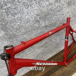 Vintage Schwinn Homegrown Frame 21in Red Aluminum Bike USA 26in 135mm 90s MTB