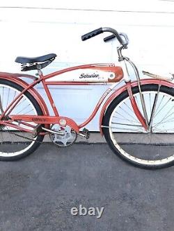 Vintage Schwinn Hornet Balloon Tire Tank Bike Men 26 Cruiser 1953 Spitfire 19