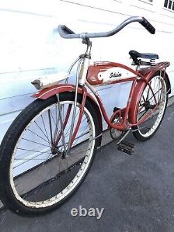 Vintage Schwinn Hornet Balloon Tire Tank Bike Men 26 Cruiser 1953 Spitfire 19