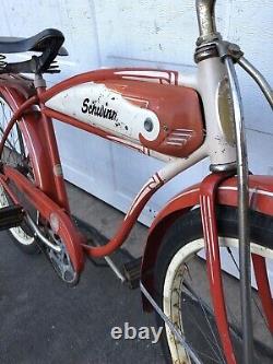 Vintage Schwinn Hornet Balloon Tire Tank Bike Men 26 Cruiser 1953 Spitfire 19