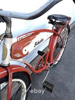 Vintage Schwinn Hornet Balloon Tire Tank Bike Men 26 Cruiser 1953 Spitfire 19