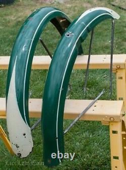 Vintage Schwinn Hornet DX Wasp Bike Green FENDERS BRACES Truss Fork Tank Bicycle