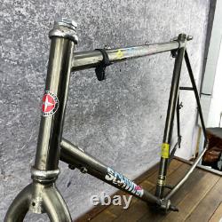 Vintage Schwinn Impact Frame Set 23 in MTB ATB 4130 Tall Black Chrome 80s 26