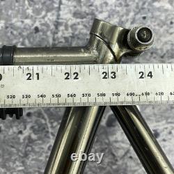 Vintage Schwinn Impact Frame Set 23 in MTB ATB 4130 Tall Black Chrome 80s 26