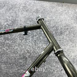 Vintage Schwinn Impact Frame Set 23 in MTB ATB 4130 Tall Black Chrome 80s 26