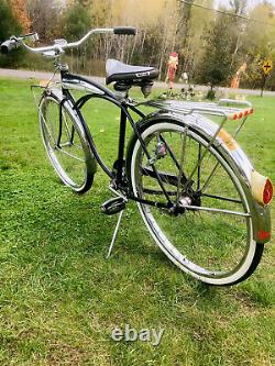 Vintage Schwinn Jaguar Mark VI Tank Bike 1965 Mens 26 Cruiser 2Sp Kickback SALE