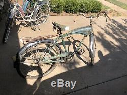 Vintage Schwinn Jaguar bicycle Built October 8 1959 In Chicago Green Rare