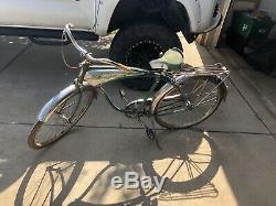 Vintage Schwinn Jaguar bicycle Built October 8 1959 In Chicago Green Rare