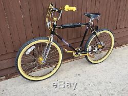 Vintage Schwinn King Sting Bmx Cruiser Bike Old School Mtb 26 Ukai Gold Klunker