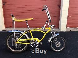 Vintage Schwinn Lemon Peeler Stingray Bicycle 5 speed my bike from the 1970s