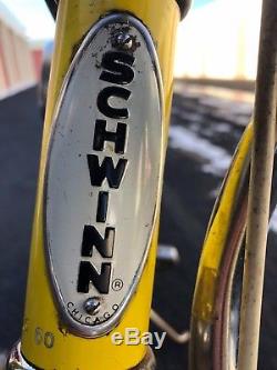 Vintage Schwinn Lemon Peeler Stingray Bicycle 5 speed my bike from the 1970s