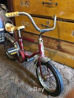 Vintage Schwinn Lil Tiger No Brakes Red Kids Bicycle! Preowned