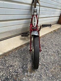 Vintage Schwinn Lil Tiger Stingray Original Red 12 Bicycle with Training Wheels