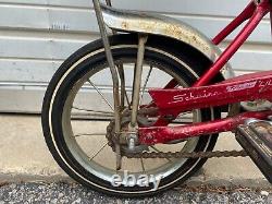 Vintage Schwinn Lil Tiger Stingray Original Red 12 Bicycle with Training Wheels