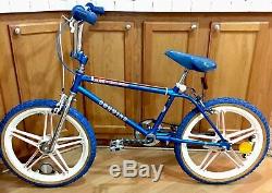 Vintage Schwinn Mag Scrambler Freestyle Bmx Bike 1979 Boy 20 Thrasher Blue Rare