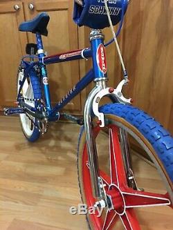 Vintage Schwinn Mag Scrambler Freestyle Bmx Bike 1979 Boy 20 Thrasher Blue Rare