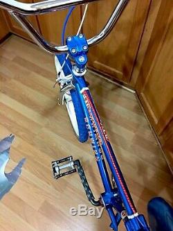 Vintage Schwinn Mag Scrambler Freestyle Bmx Bike 1979 Boy 20 Thrasher Blue Rare