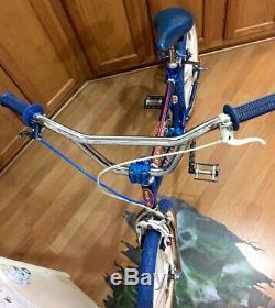 Vintage Schwinn Mag Scrambler Freestyle Bmx Bike 1979 Boy 20 Thrasher Blue Rare