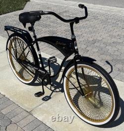Vintage Schwinn Mark IV Jaguar February 1952 Freshly Powder Coated Gold 140
