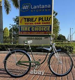 Vintage Schwinn May 1972, Campus Green, Phantom Tank, Bendix 2 Speed Yellow kickbac