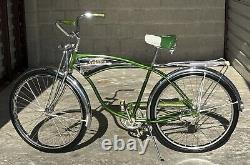 Vintage Schwinn May 1972, Campus Green, Phantom Tank, Bendix 2 Speed Yellow kickbac