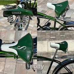 Vintage Schwinn May 1972, Campus Green, Phantom Tank, Bendix 2 Speed Yellow kickbac