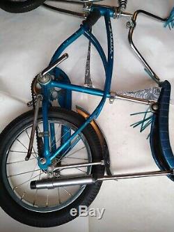 Vintage Schwinn Midget Re-done Blue Custom Springer Stingray 16 Nov. 1978 U. S. A