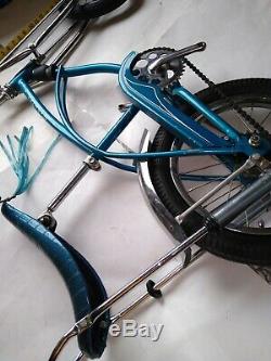 Vintage Schwinn Midget Re-done Blue Custom Springer Stingray 16 Nov. 1978 U. S. A