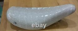 Vintage Schwinn NOS Stingray Lil Tiger 12 Bicycle Banana Seat Silver Glitter