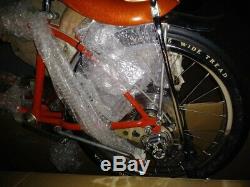 Vintage Schwinn Orange Krate Sting-Ray Original Bicycle with Streamers Disc Brakes