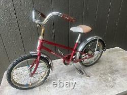 Vintage Schwinn PIXIE 16 Wheels Girls Bicycle All Original Barn Find