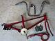 Vintage Schwinn Pixie Stingray Unisex Red Bicycle Frame / Guard / Bars / Pedals+