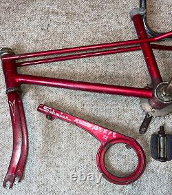 Vintage Schwinn PIXIE Stingray Unisex Red Bicycle Frame / Guard / Bars / Pedals+