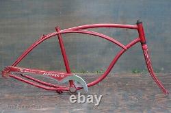 Vintage Schwinn Panther 2 Bike FRAME FORK CHAINGUARD 26 Wheels Cruiser Bicycle