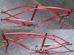 Vintage Schwinn Panther 2 Bike FRAME FORK CHAINGUARD 26 Wheels Cruiser Bicycle