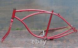 Vintage Schwinn Panther 2 Bike FRAME FORK CHAINGUARD 26 Wheels Cruiser Bicycle