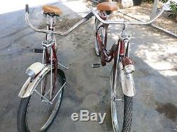 Vintage Schwinn Panther Cruisers (pair) 40's His and Hers
