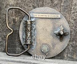 Vintage Schwinn Paramount Belt Buckle c 1977 Schwinn Bicycle Co 70s 1970s