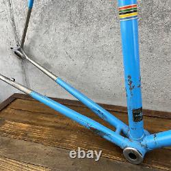 Vintage Schwinn Paramount Frame Set 64 cm USA 25 1973 73 Blue Tall 123 mm Frame