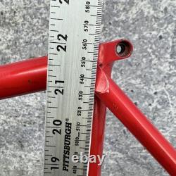 Vintage Schwinn Peloton Road Bike Frame 56cm Red Columbus Steel 700c 126 Japan