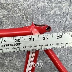 Vintage Schwinn Peloton Road Bike Frame 56cm Red Columbus Steel 700c 126 Japan