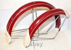 Vintage Schwinn Peoria King Bicycle FENDER SET Repainted Balloon Bike Part