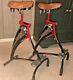 Vintage Schwinn Phantom Bicycle Bar Stools Pair Extremely Rare