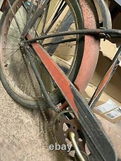 Vintage Schwinn Phantom Bike Bicycle Black and Red Cruiser Used Very Old 50s