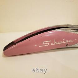 Vintage Schwinn Pink Woman's Bicycle Horn Tank off Schwinn Debutante-with horn